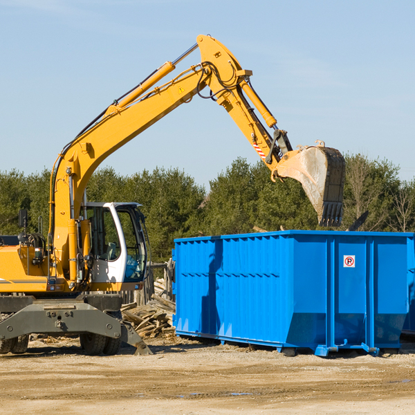 can i choose the location where the residential dumpster will be placed in Creek County